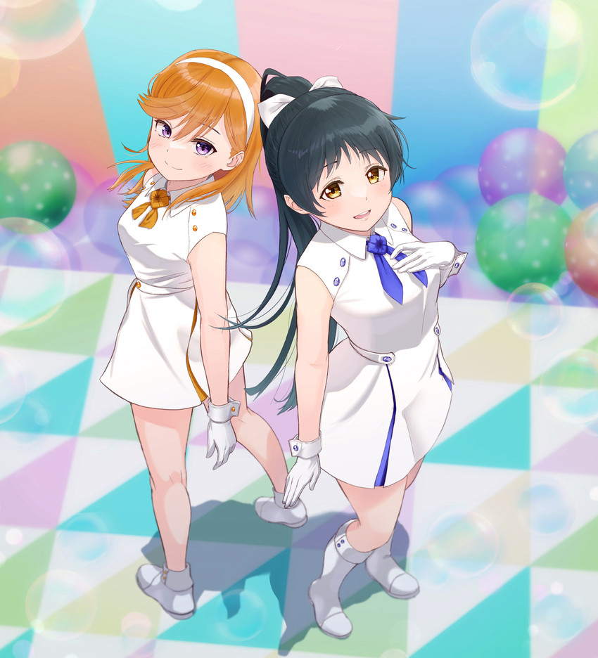 shibuya kanon and hazuki ren (love live! and 1 more) drawn by netsuka