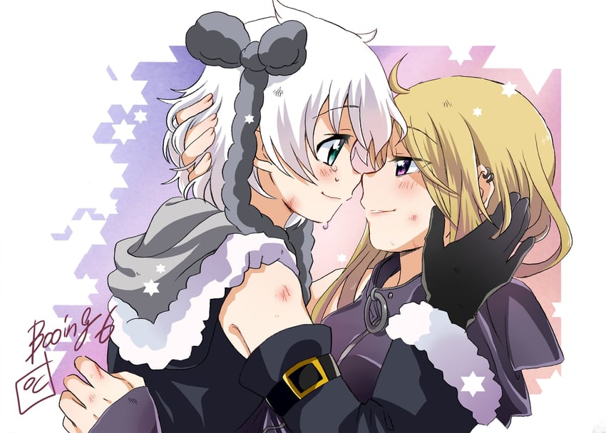 azusa mifuyu and yukino kanae (mahou shoujo madoka magica and 1 more) drawn by booing6