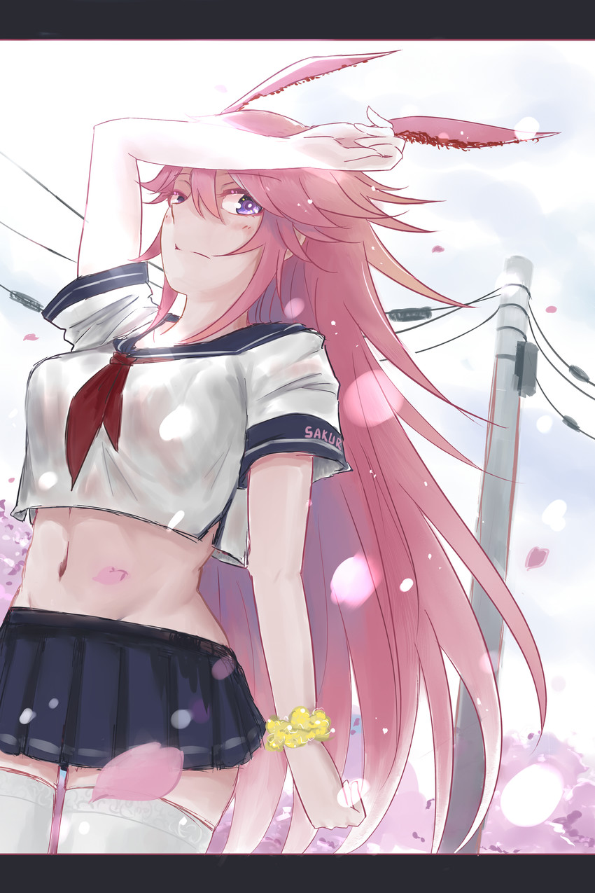 yae sakura (honkai and 2 more) drawn by yu_ningning