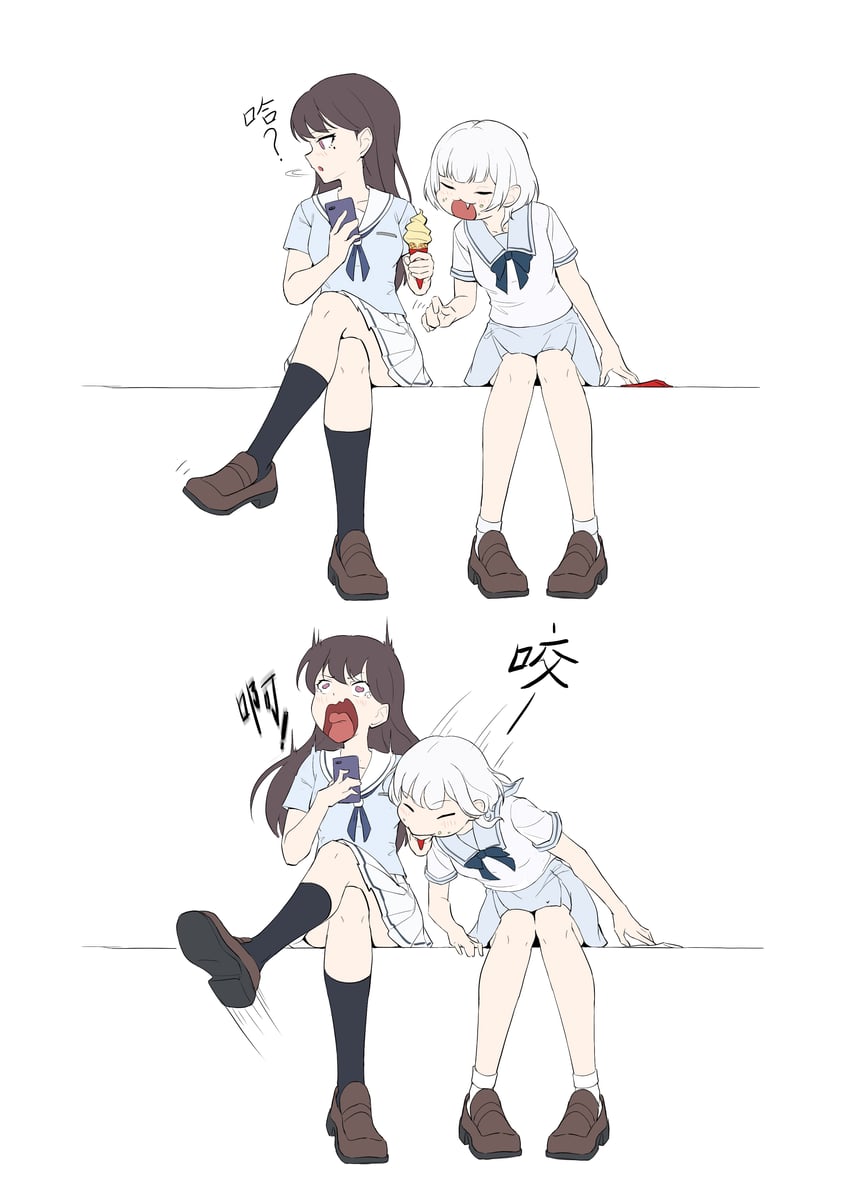 shiina taki and kaname raana (bang dream! and 1 more) drawn by anglediana