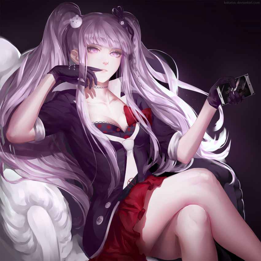 kirigiri kyoko and enoshima junko (danganronpa and 1 more) drawn by katorius
