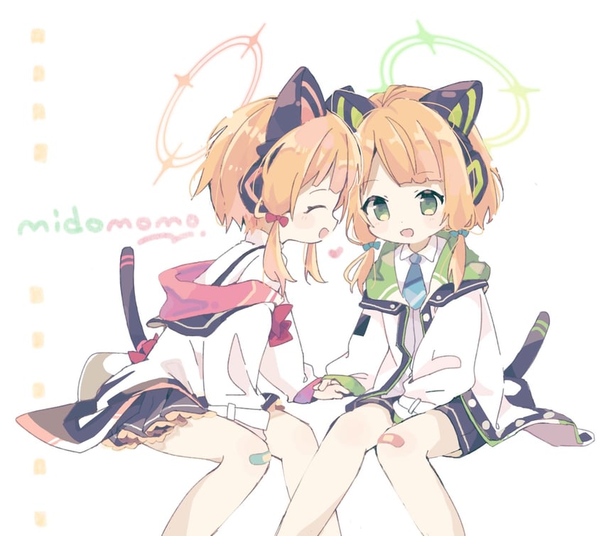 momoi and midori (blue archive) drawn by naguru_(cyoroama)