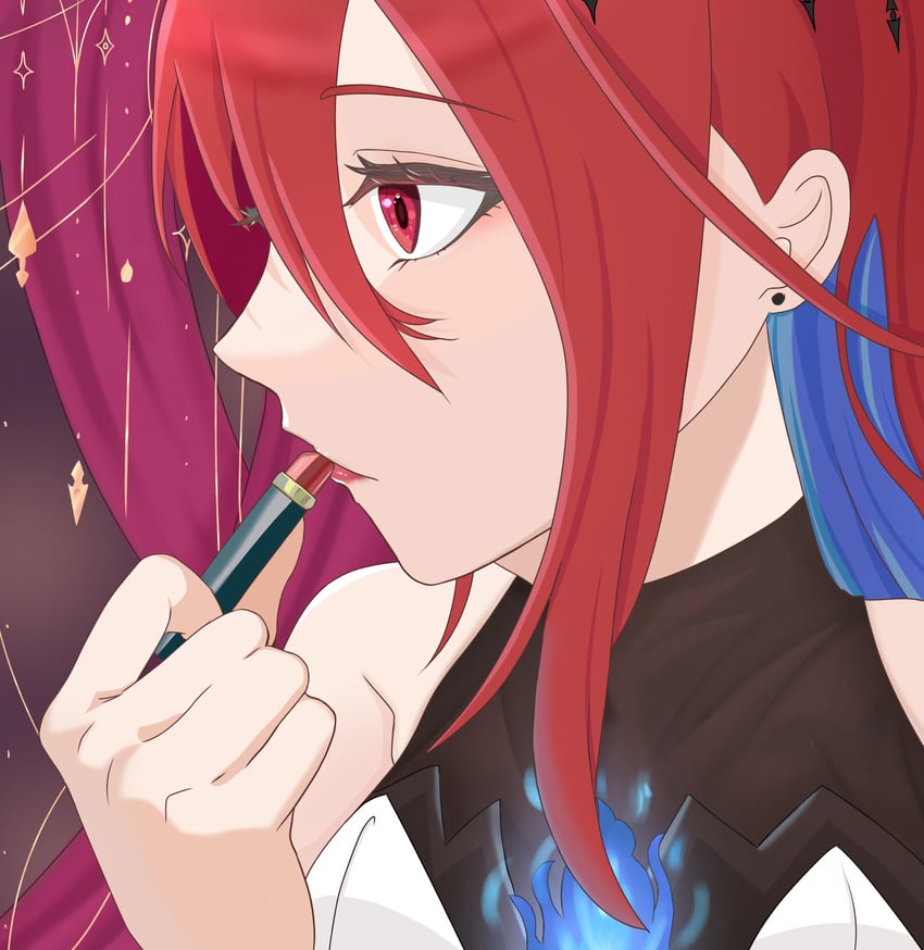 elizabeth rose bloodflame (hololive and 1 more) drawn by inashi