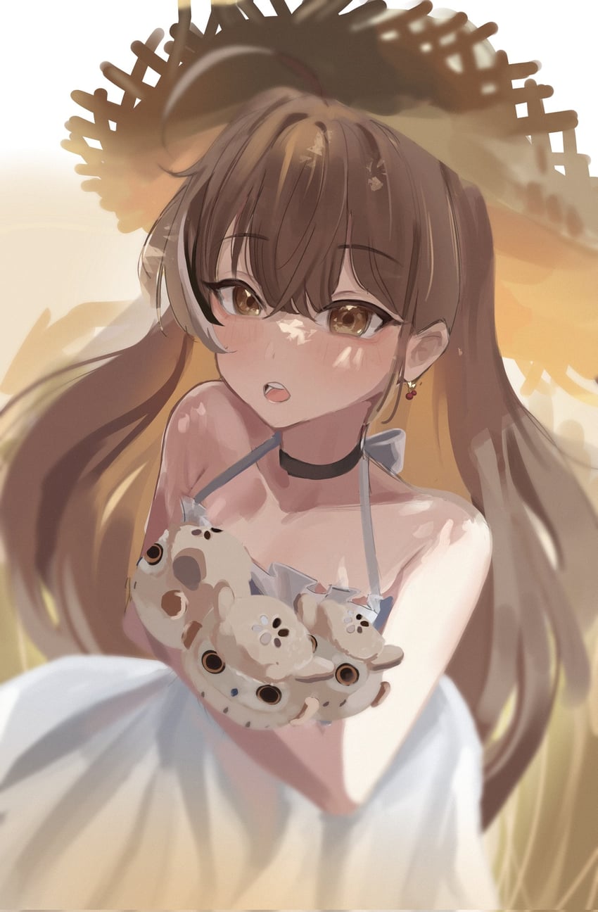 nanashi mumei and hootsie (hololive and 1 more) drawn by tomanesan