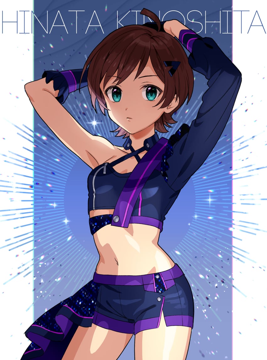 kinoshita hinata (idolmaster and 2 more) drawn by fukakuteisei