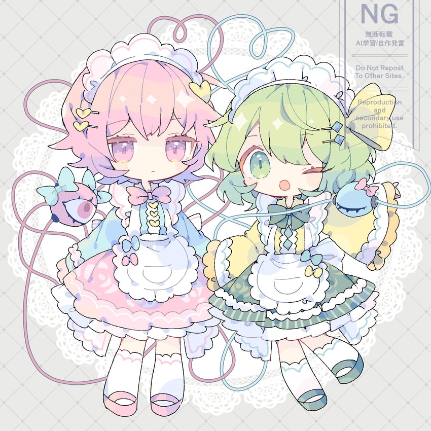 komeiji koishi and komeiji satori (touhou) drawn by nikorashi-ka