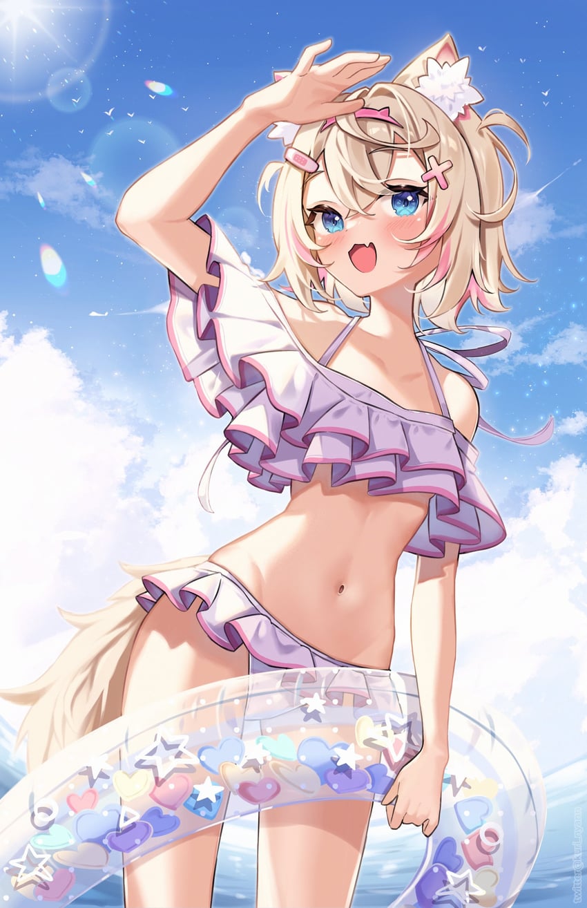 mococo abyssgard (hololive and 1 more) drawn by kuri_(animejpholic)