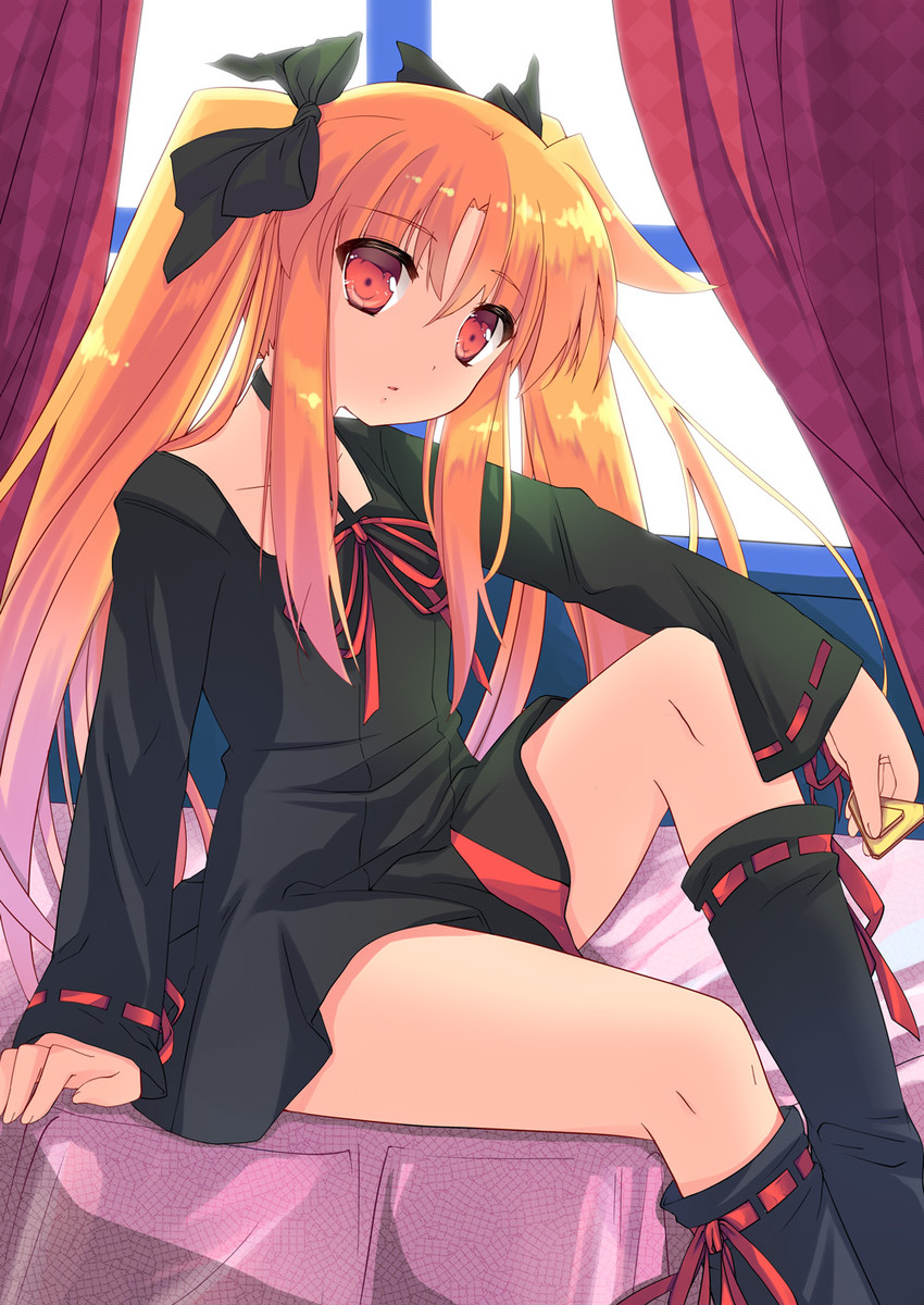 fate testarossa and bardiche (lyrical nanoha and 1 more) drawn by yu_yu