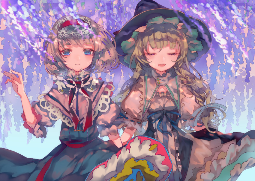 kirisame marisa and alice margatroid (touhou) drawn by cha_goma