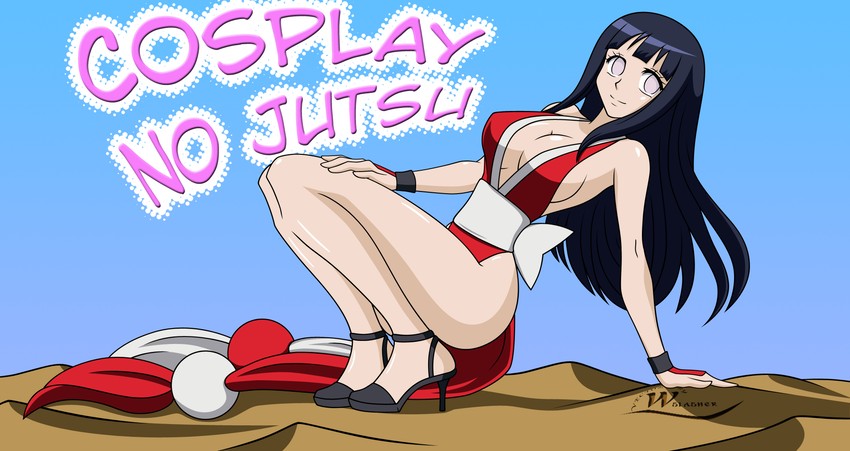 shiranui mai and hyuuga hinata (naruto and 3 more) drawn by wslasher