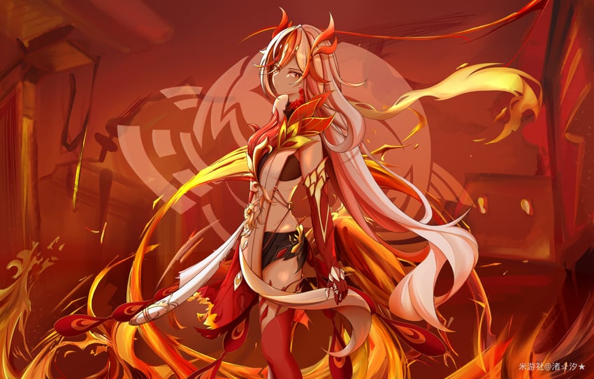 fu hua (honkai and 1 more) drawn by kaerbin