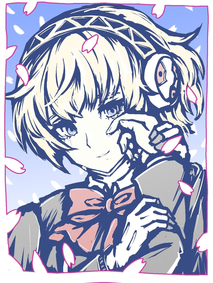 aigis (persona and 1 more) drawn by tsukihi_shida