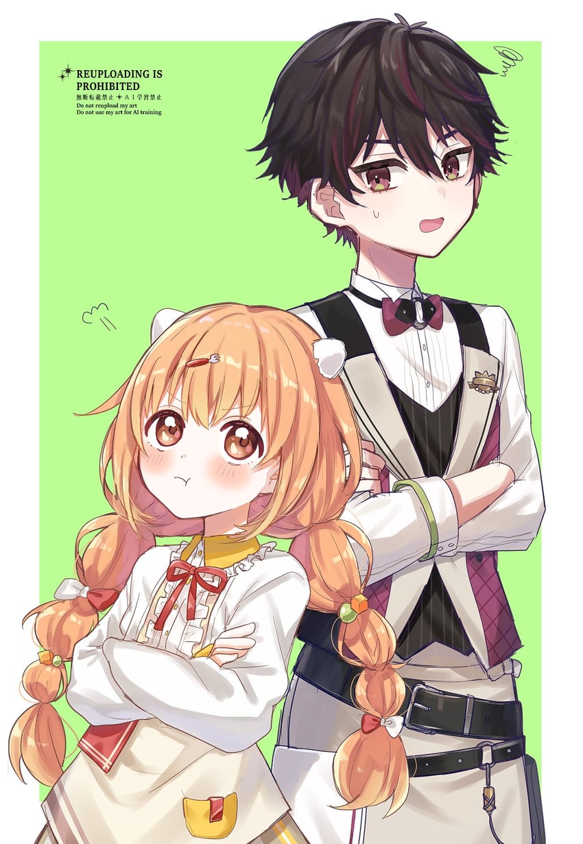 kirara tamako and sakayori soma (nijisanji) drawn by yotsuba_kuro