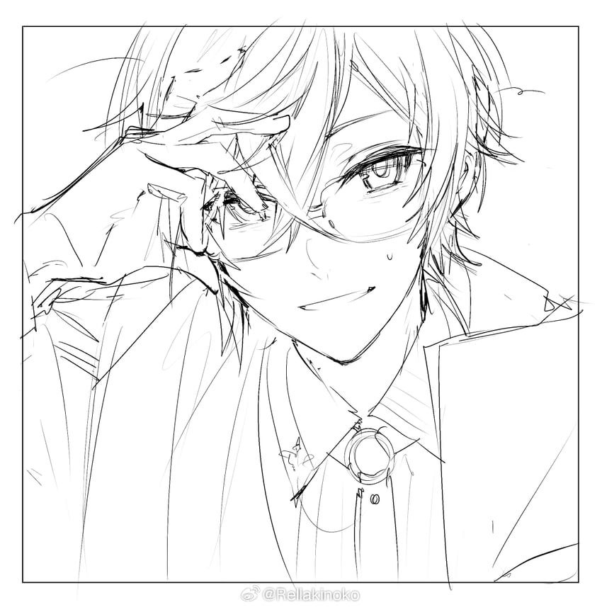 shikinagi akira (nijisanji) drawn by rella