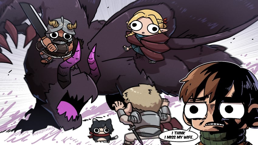 marcille donato, laios touden, senshi, chilchuck tims, izutsumi, and 1 more (dungeon meshi and 3 more) drawn by miyan_(oceanmaiden)