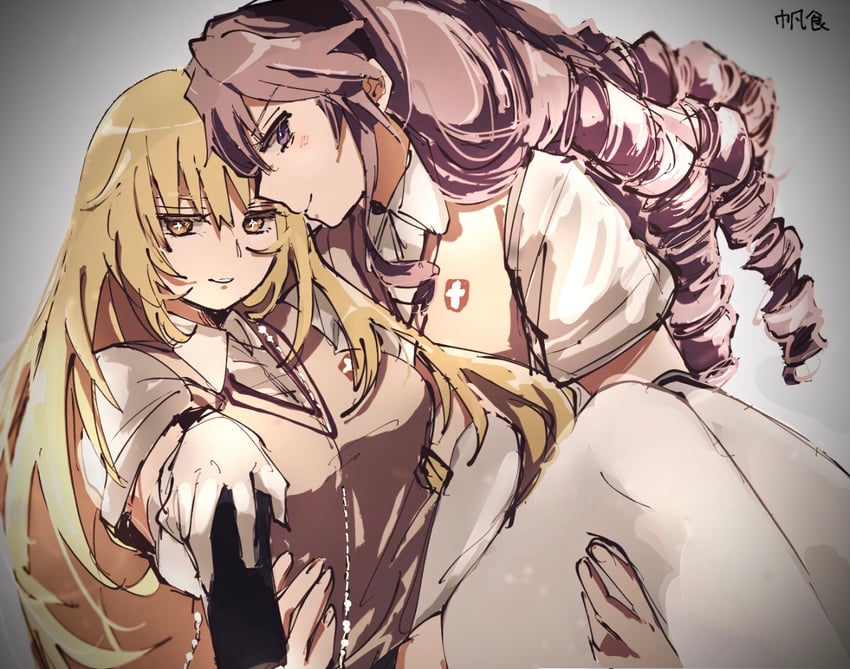 shokuhou misaki and hokaze junko (toaru majutsu no index and 2 more) drawn by shino_(vppa)