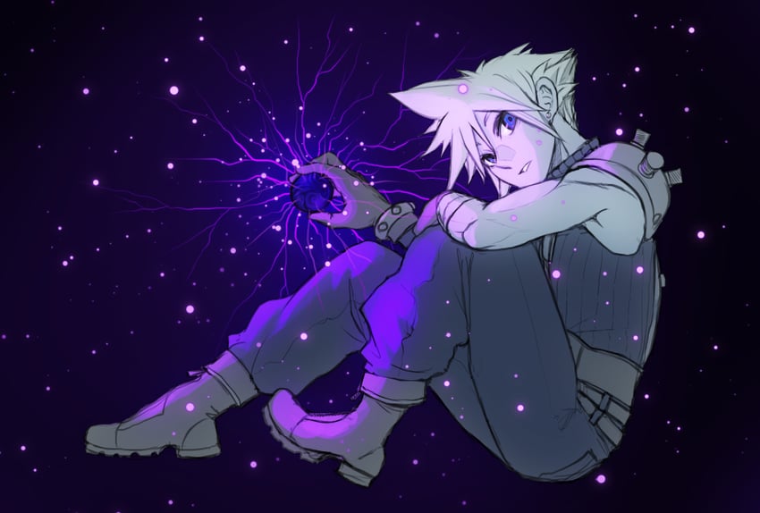 cloud strife (final fantasy and 2 more) drawn by cloudcloudcloud
