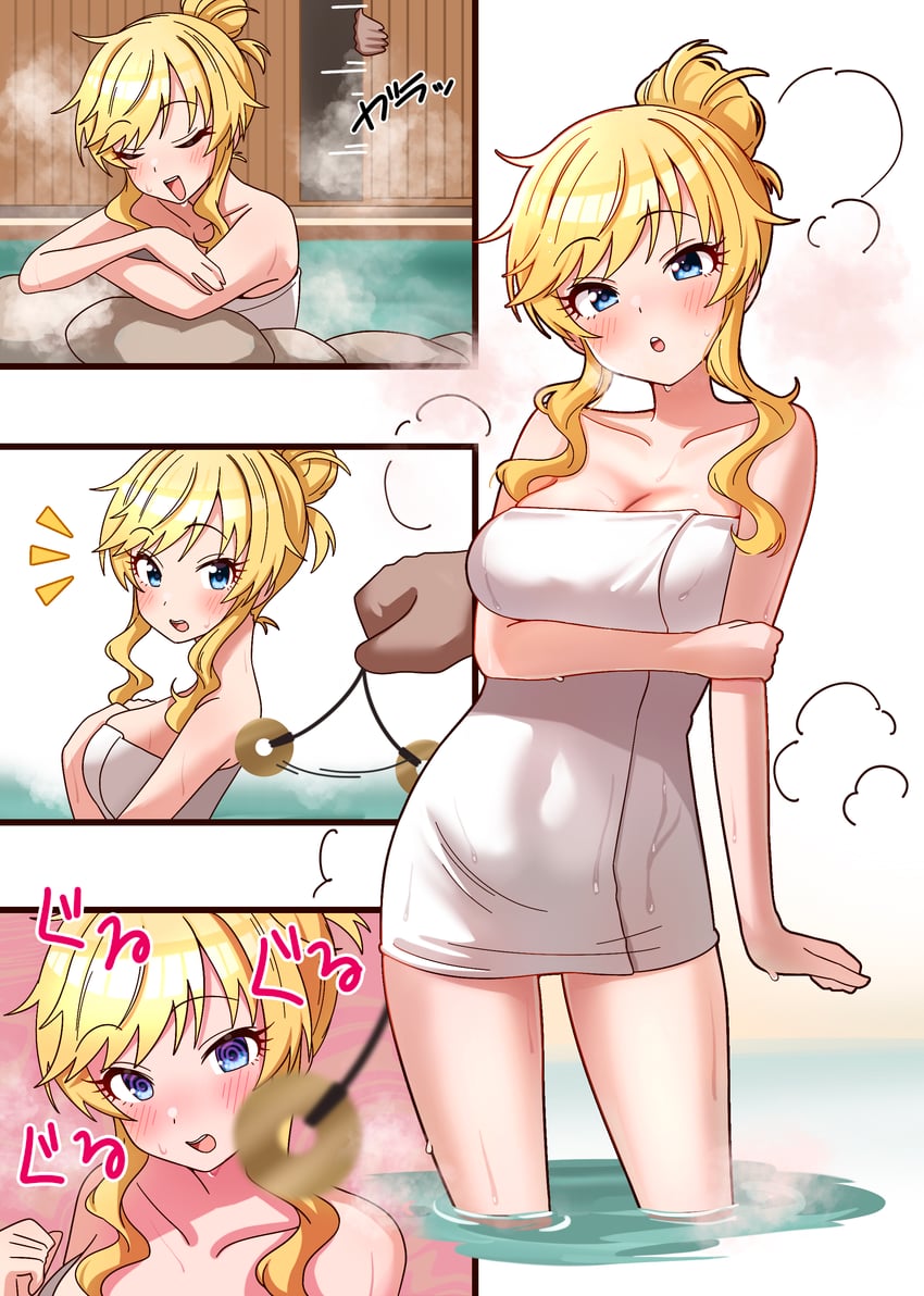 ohtsuki yui (idolmaster and 1 more) drawn by niban_(puka_0507)