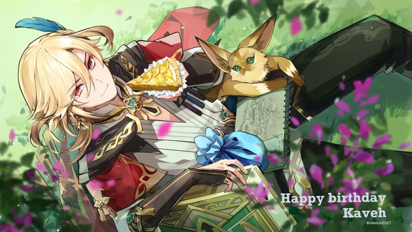 kaveh, mehrak, and desert fox (genshin impact) drawn by muri_(pan'ichi_murimuri_geinin)