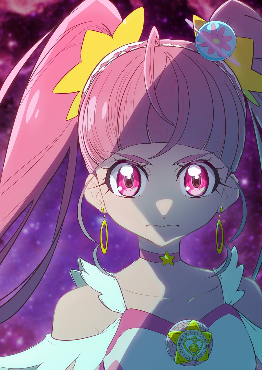 hoshina hikaru and cure star (precure and 1 more) drawn by itaoka1