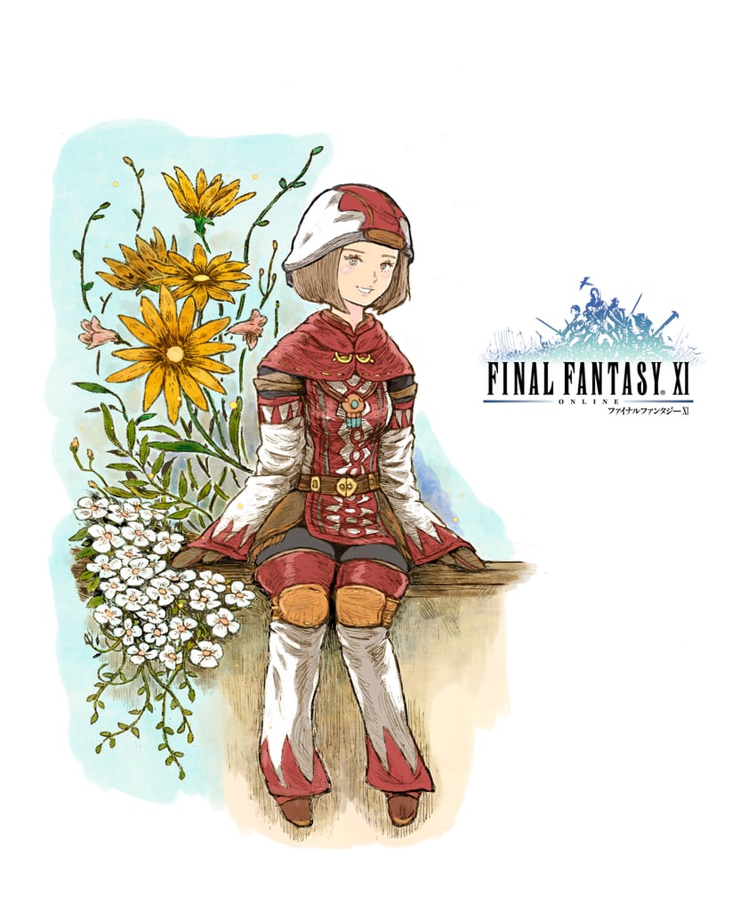 adventurer and white mage (final fantasy and 1 more) drawn by itou_ryouma