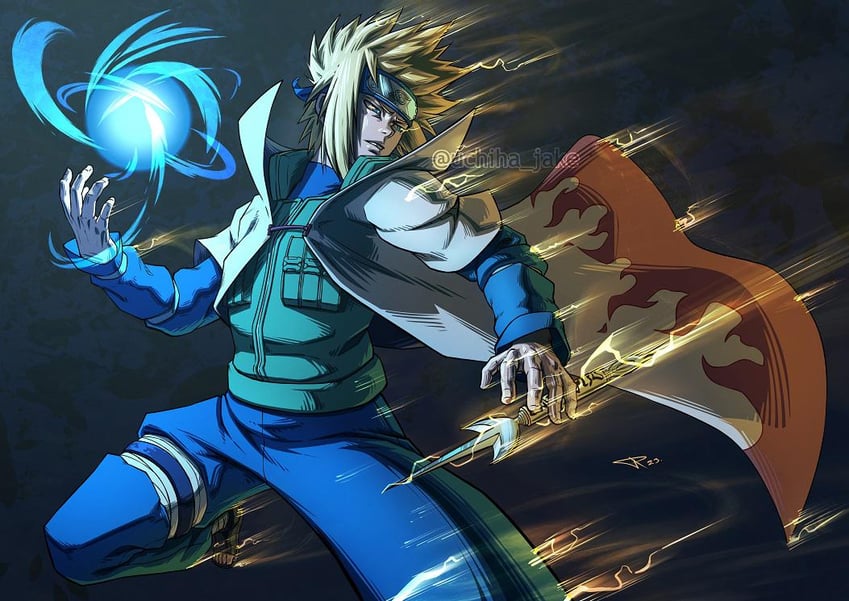 namikaze minato (naruto and 1 more) drawn by uchiha_jake