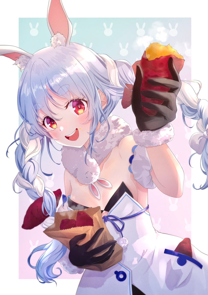usada pekora and don-chan (hololive) drawn by omichi_1219