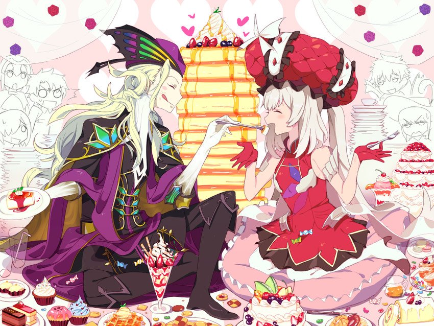 mash kyrielight, fujimaru ritsuka, jeanne d'arc, marie antoinette, chevalier d'eon, and 2 more (fate and 2 more) drawn by takara-chan