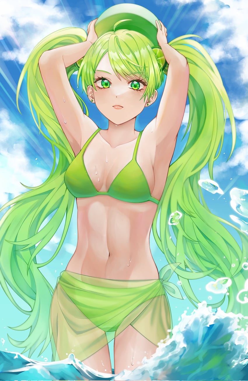 lime cookie (cookie run and 1 more) drawn by ol_nang