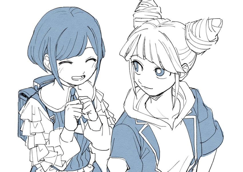fukurai azami and tomarigi yasumi (toshi densetsu kaitai center) drawn by rokkoron