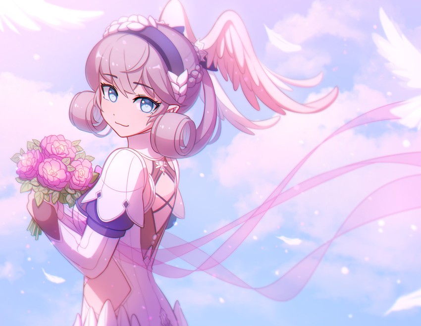 melia antiqua (xenoblade chronicles and 2 more) drawn by enni