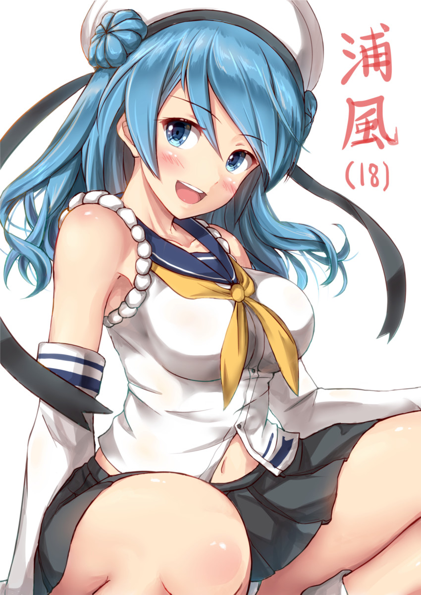 urakaze (kantai collection) drawn by ichikawa_feesu