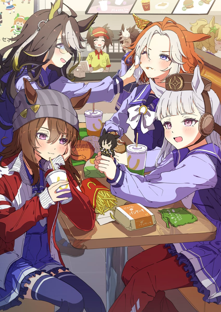 gold ship, silence suzuka, matikanefukukitaru, mejiro dober, nakayama festa, and 6 more (umamusume and 1 more) drawn by komeko97