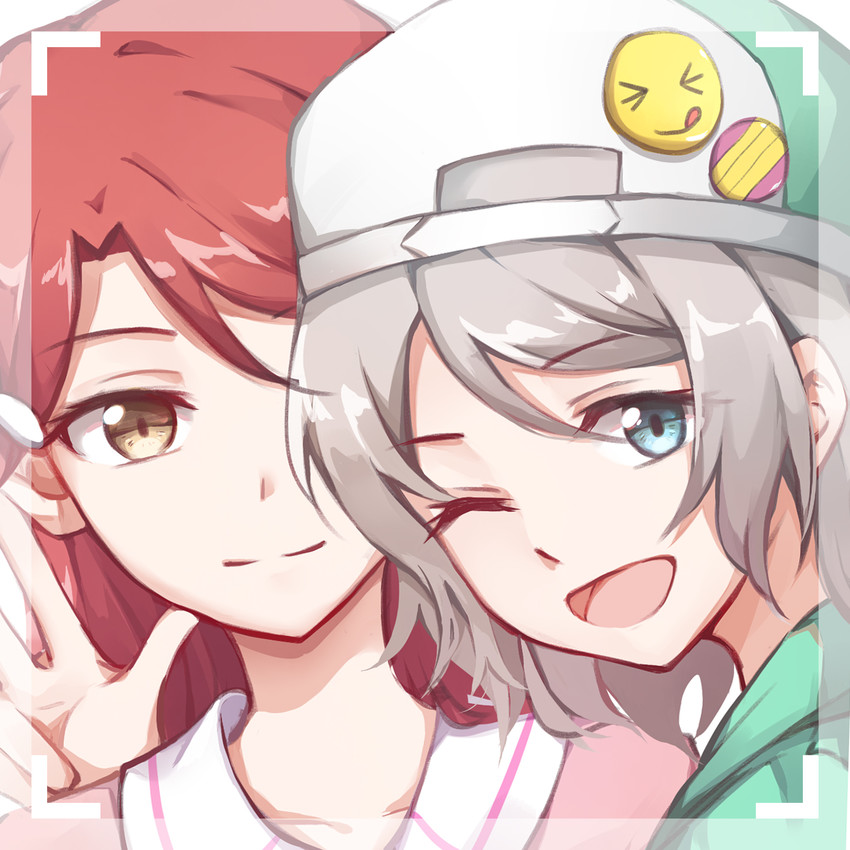 watanabe you and sakurauchi riko (love live! and 1 more) drawn by gemi_25