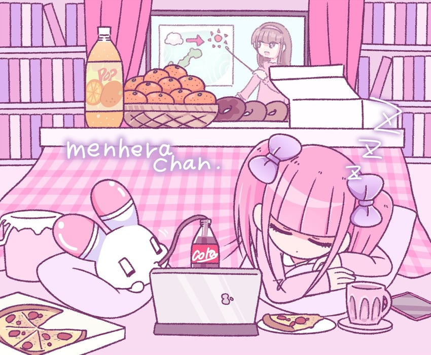 menhera-chan and usatan (menhera-chan) drawn by ezaki_bisuko