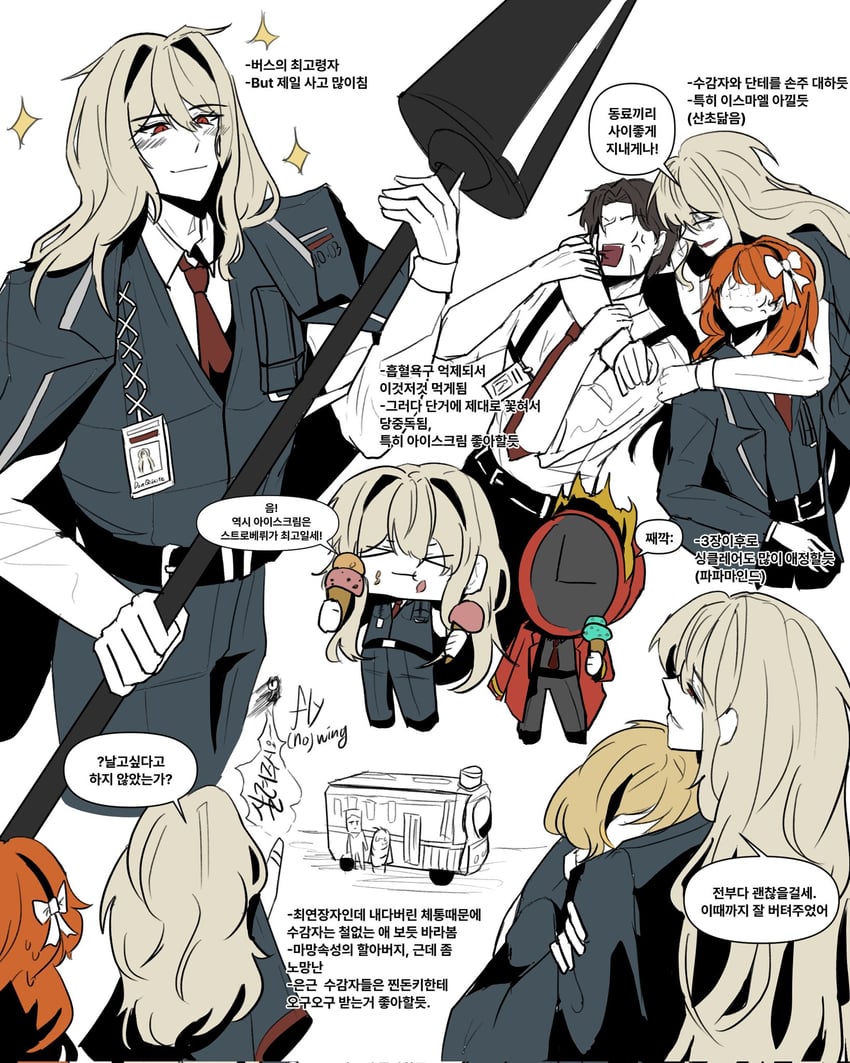 ishmael, sinclair, yi sang, heathcliff, dante, and 3 more (project moon and 1 more) drawn by limeu0107