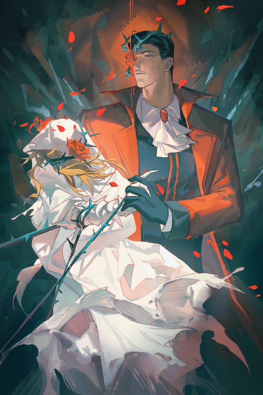 meursault and gregor (project moon and 1 more) drawn by jing84672940
