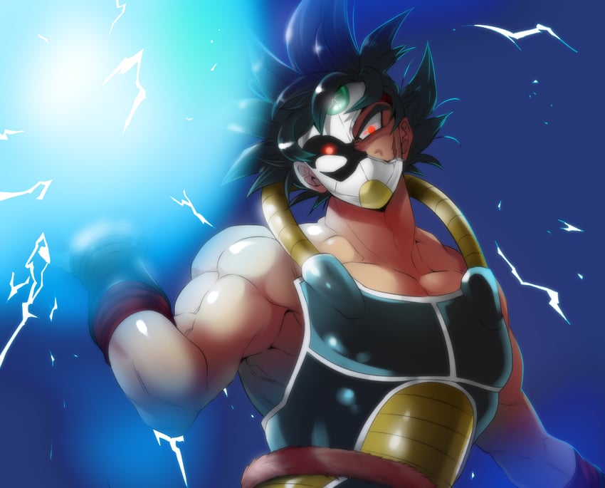 bardock and masked saiyan (dragon ball and 1 more) drawn by kakipiinu