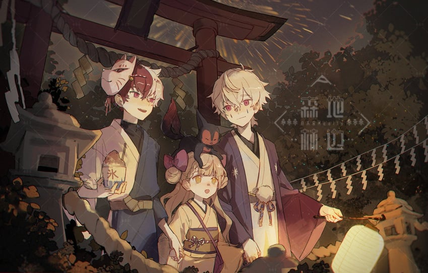 einlehrer, lehreni, and assistia (merc storia) drawn by bacheally