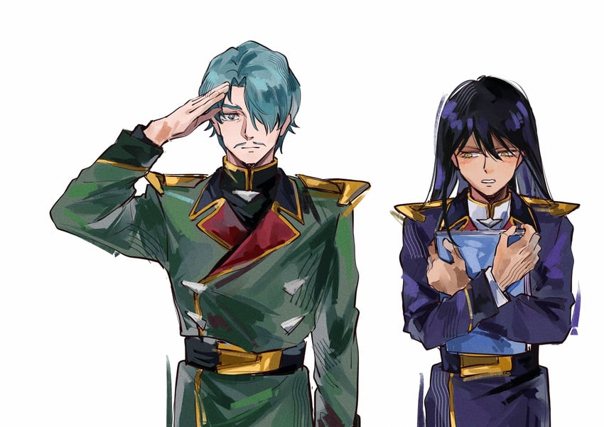 nyaan and challia bull (gundam and 2 more) drawn by xianyuling245