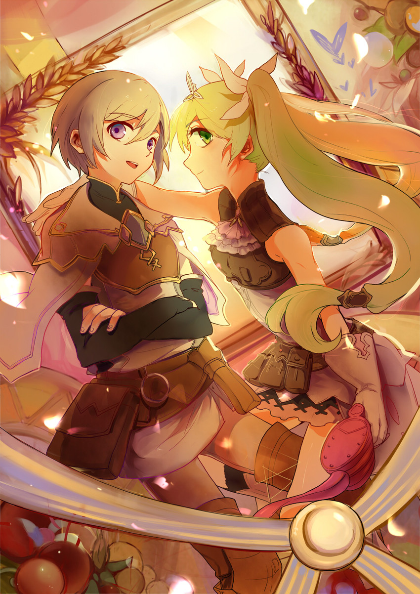 frey and lest (rune factory and 1 more) drawn by bk-love