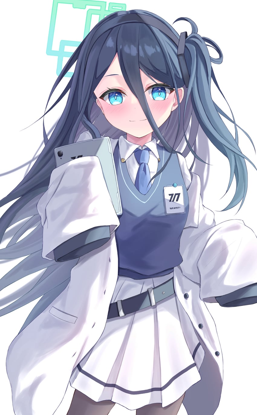 aris, millennium science school student, and millennium science school student b (blue archive) drawn by hutaba_miyagi