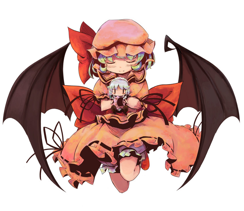 remilia scarlet and izayoi sakuya (touhou) drawn by itsuki_kuro