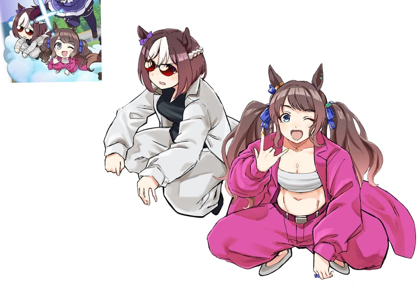 special week and tosen jordan (umamusume and 1 more) drawn by utsuke_(u_tuk_e)