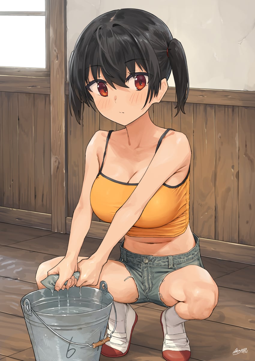 sasaki kanna (gaki kyonyuu) drawn by kaedeko_(kaedelic)