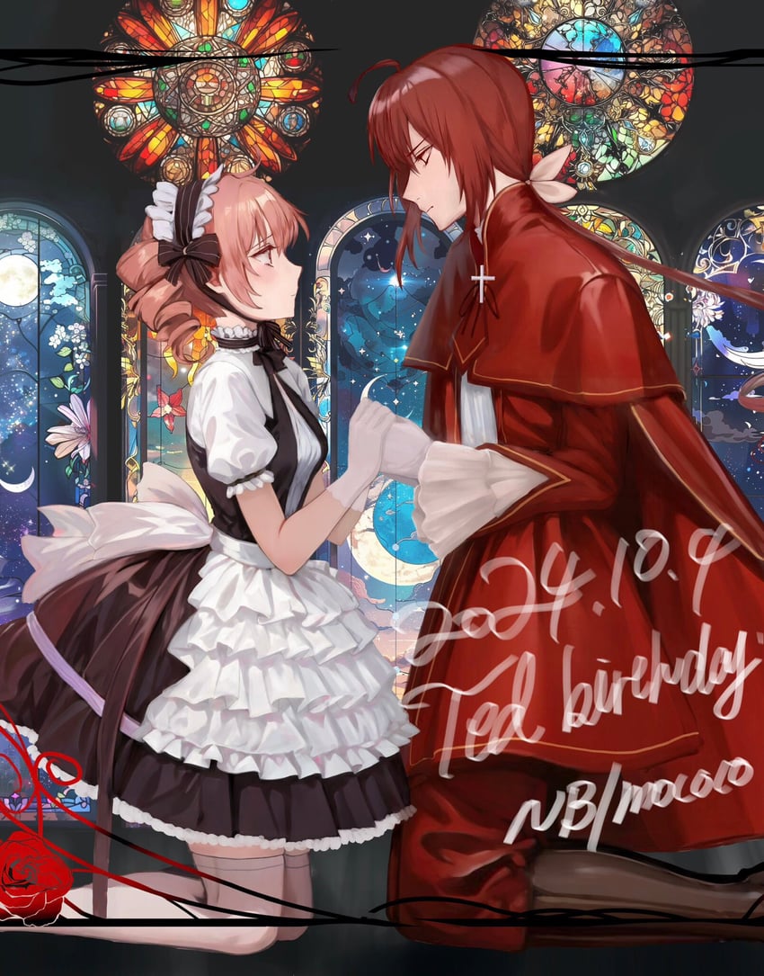 kasane teto and kasane ted (utau) drawn by mococo_(w-drill)