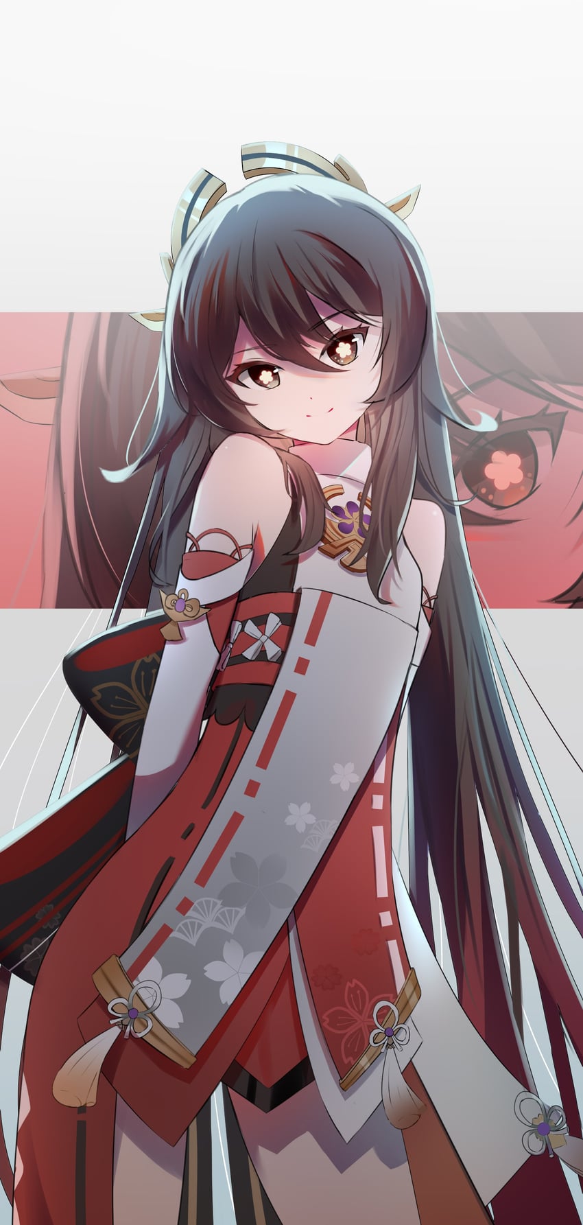hu tao and yae miko (genshin impact) drawn by qixia