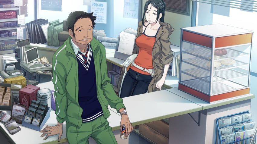 irei mizuka and nagafukada mitsuhiko (robotics;notes) drawn by fukuda_tomonori