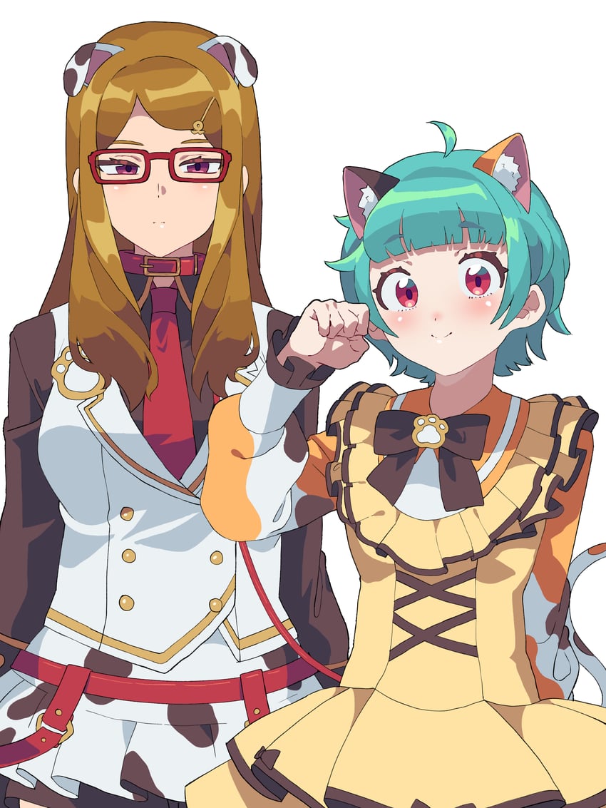 omega auru and akai meganee (pretty series and 1 more) drawn by tsujii_luki