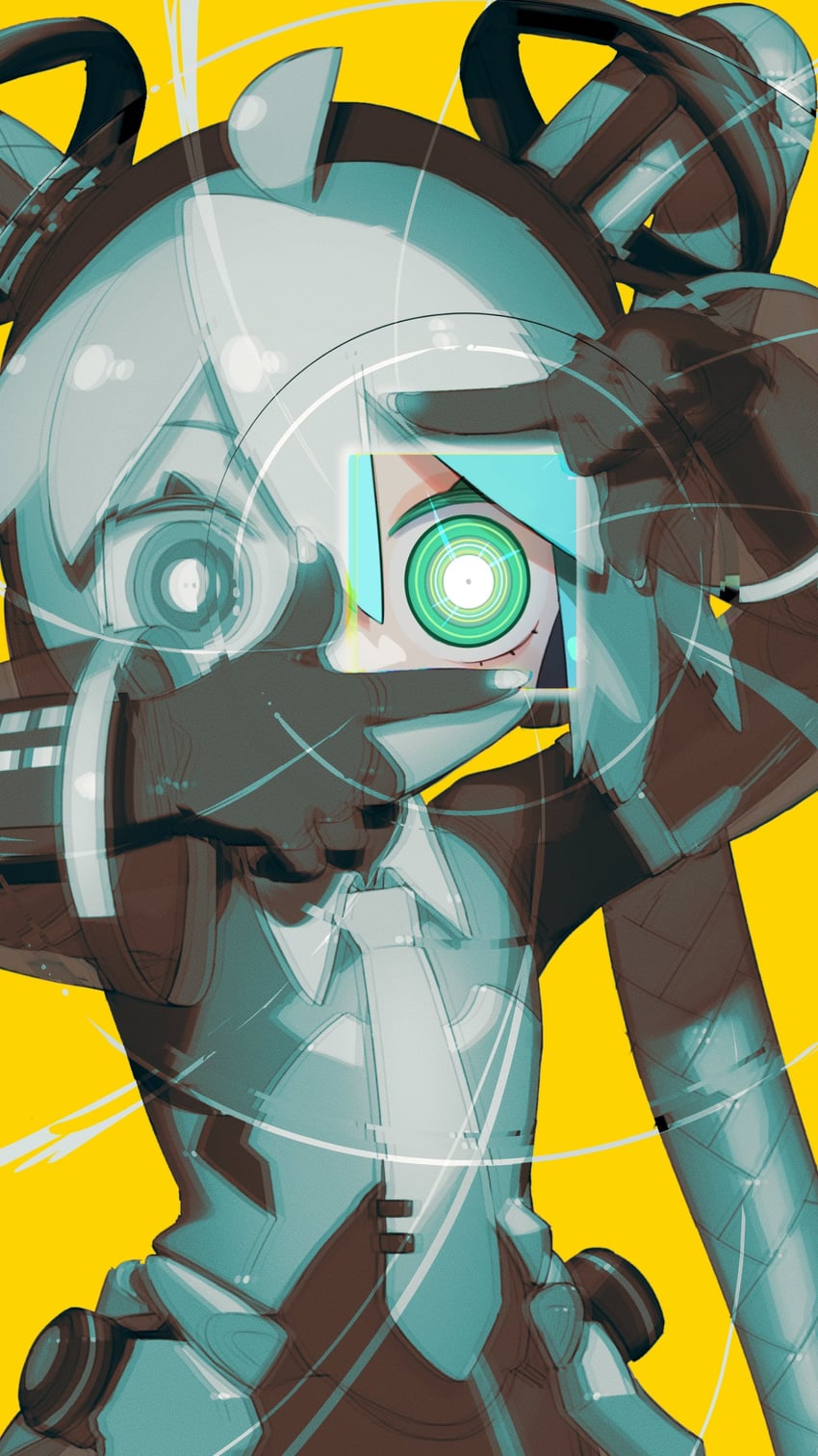 hatsune miku and proto miku (vocaloid and 1 more) drawn by cheri_zao